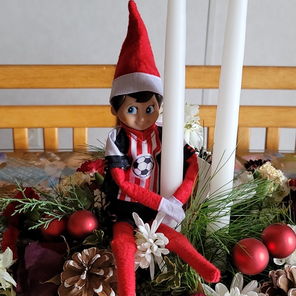 Elf on Shelf soccer boy #25